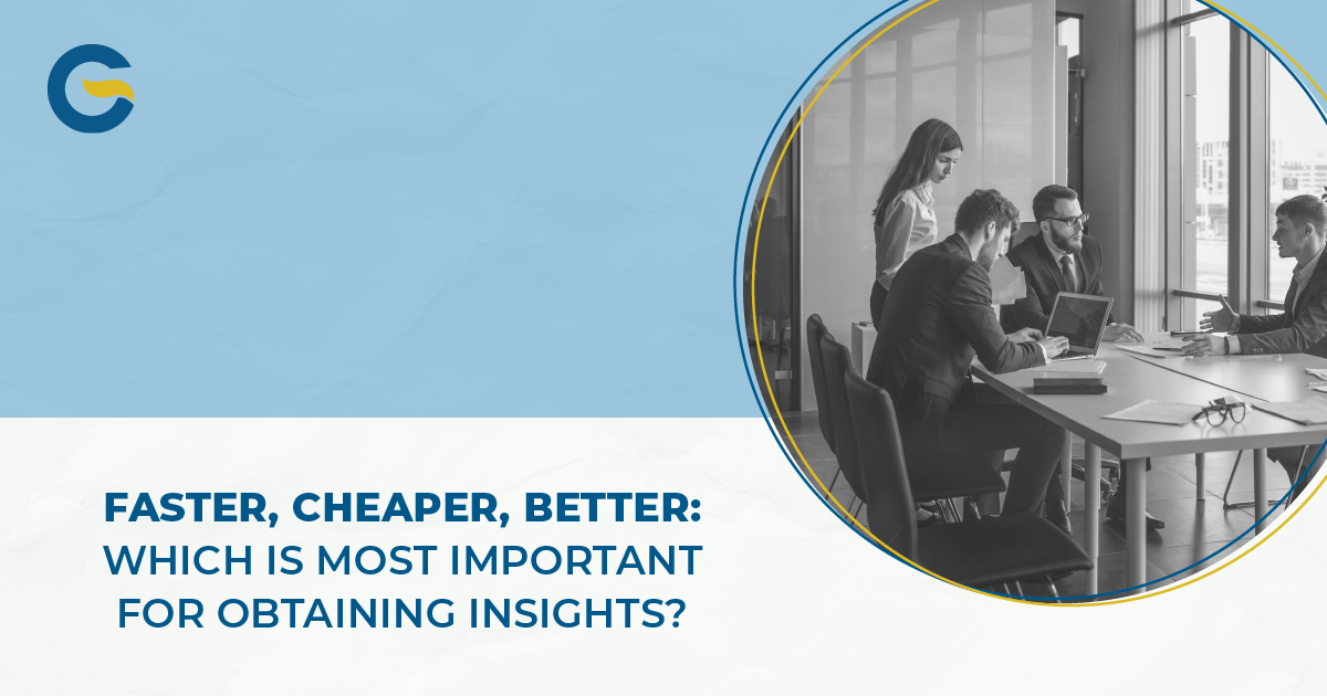 Faster, Cheaper, Better: Which is Most Important for Obtaining Insights? Image